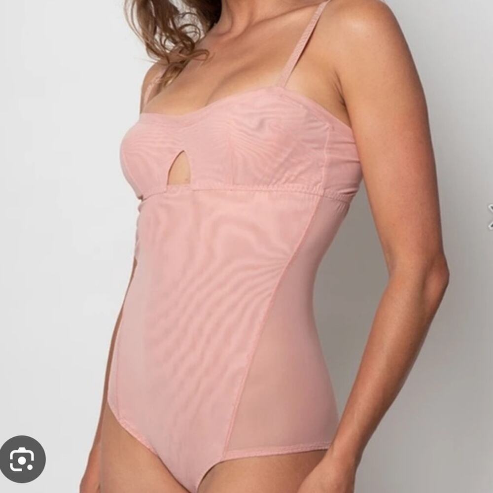 HAH Under the Wire Bodysuit in Copper Rose Large NWT